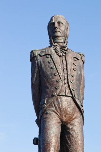 Bantry, West Cork, Ireland. Statue of Theobald Wolfe Tone, 1763 - 1798, Irish revolutionary and founding member of United Irishmen who is considered father of Irish Republicanism. Statue sculpted by J by Unbekannt Unbekannt